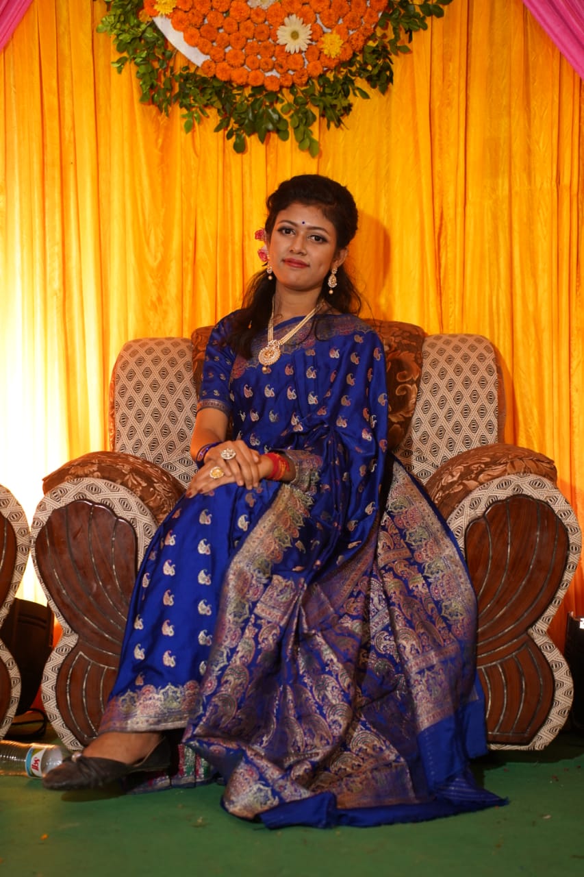 Golden hour · in blue silk